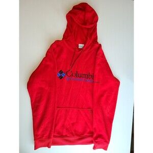 Columbia Sportswear Company Red Hoodie Pullover Sweatshirt Mens Size Large